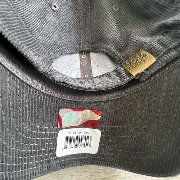 W republic Appalachian State Mountaineers Structured Corduroy CapCHARCOAL OS NWT - Picture 9 of 9